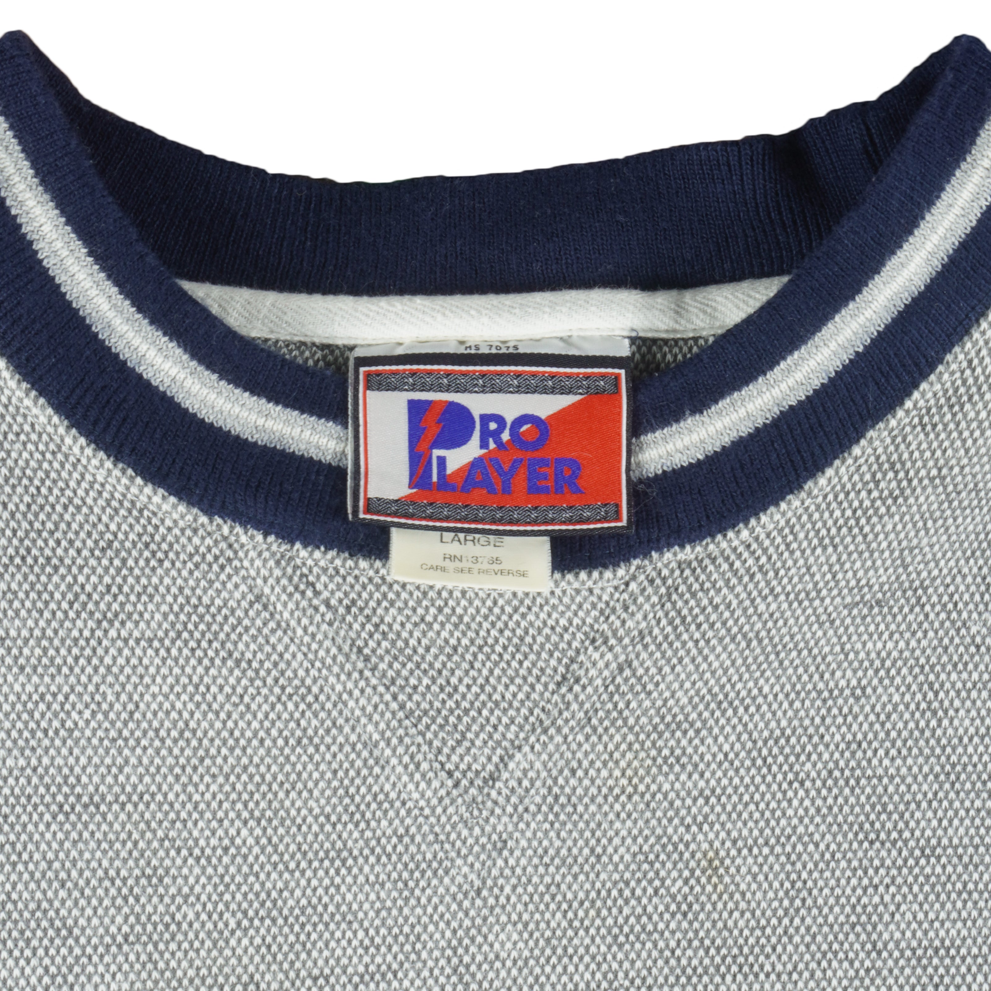 NCAA (Pro Player) - North Carolina Tar Heels Embroidered Crew Neck Sweatshirt 1990s Large Vintage Retro College