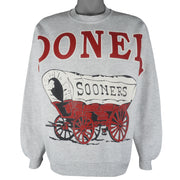 NCAA (Jerzees) - Oklahoma Sooners Crew Neck Sweatshirt 1990s X-Large Vintage Retro College