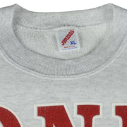 NCAA (Jerzees) - Oklahoma Sooners Crew Neck Sweatshirt 1990s X-Large Vintage Retro College
