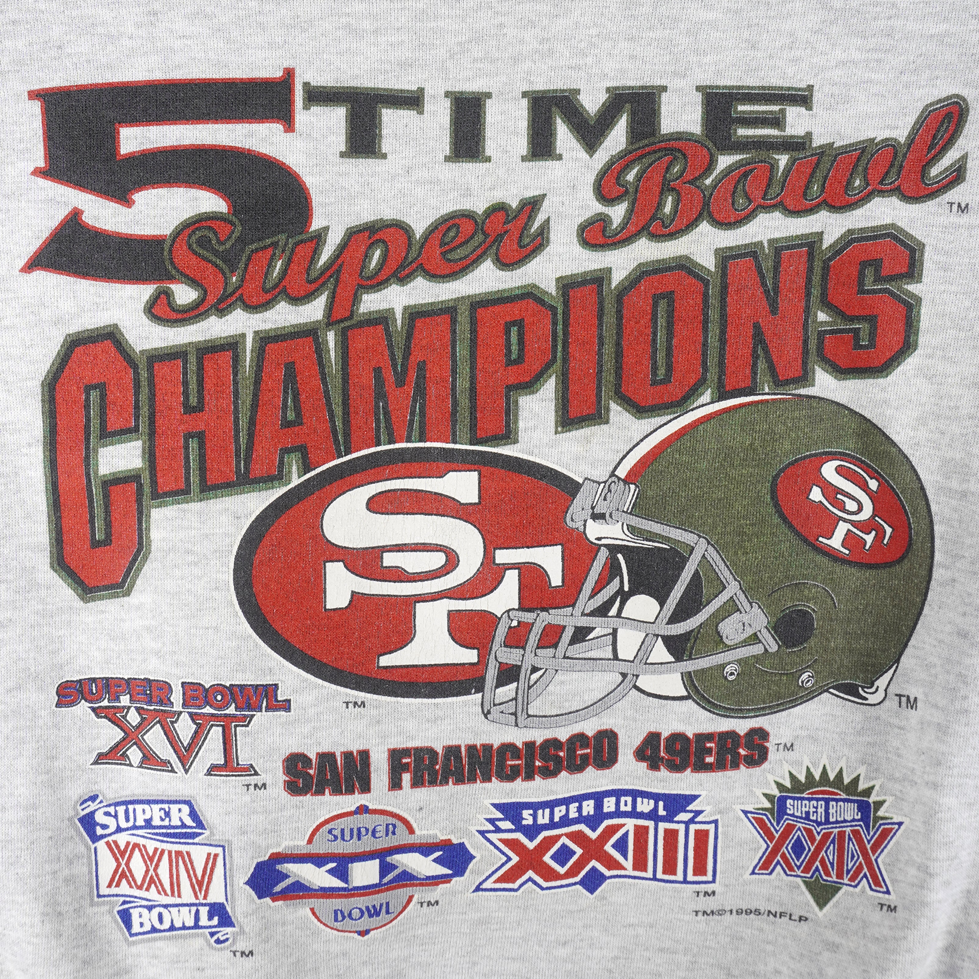 NFL (Competitor) - San Francisco 49ers Super Bowl Champs Sweatshirt 1995 Medium Vintage Retro Football