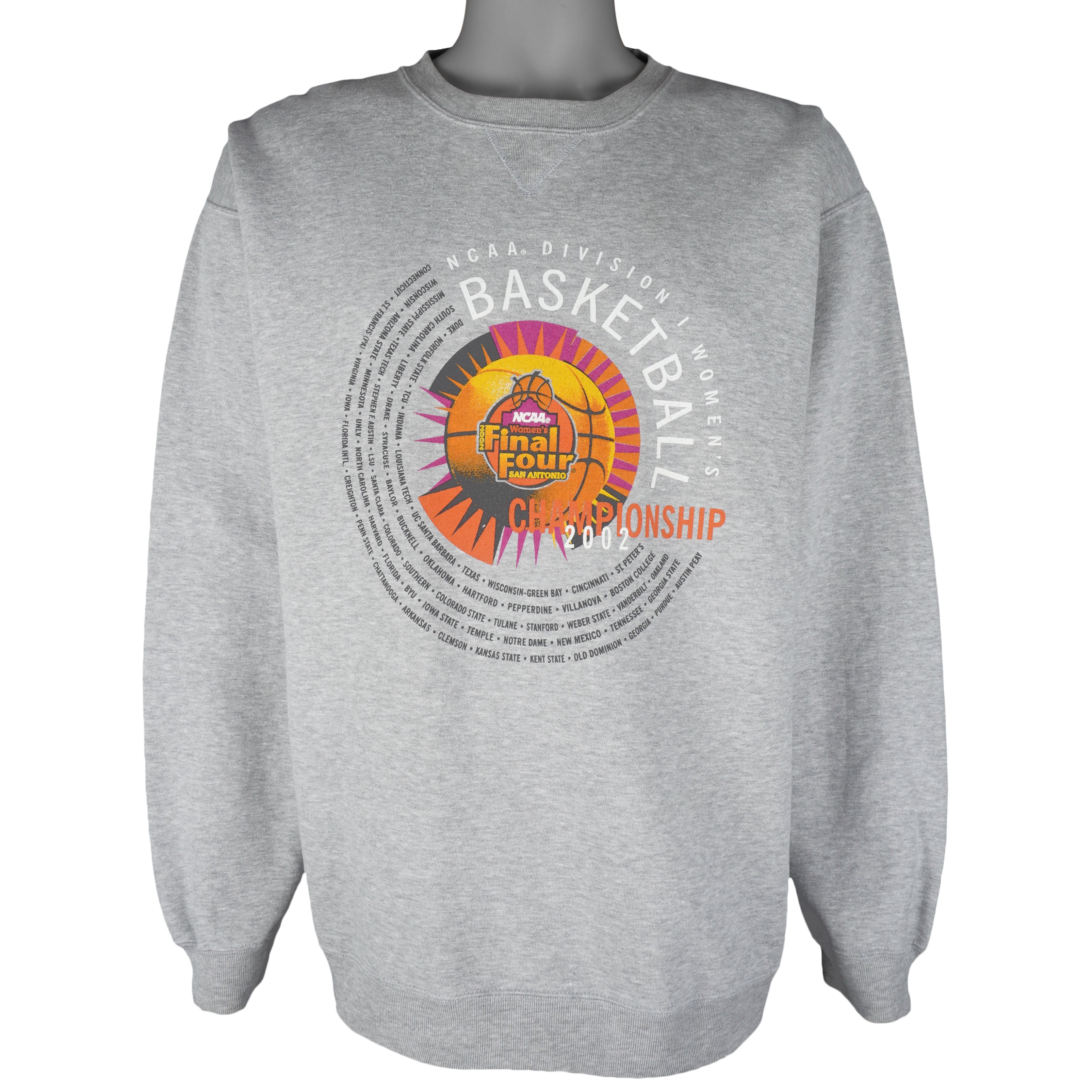 NCAA - Women's Final Four Crew Neck Sweatshirt 2002 Large 