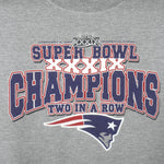 NFL - New England Patriots Super Bowl Champs 39th Sweatshirt 2005 Large Vintage Retro Football