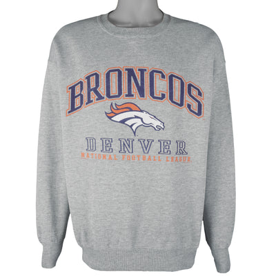 NFL (Lee) - Denver Broncos Crew Neck Sweatshirt 1990s Large