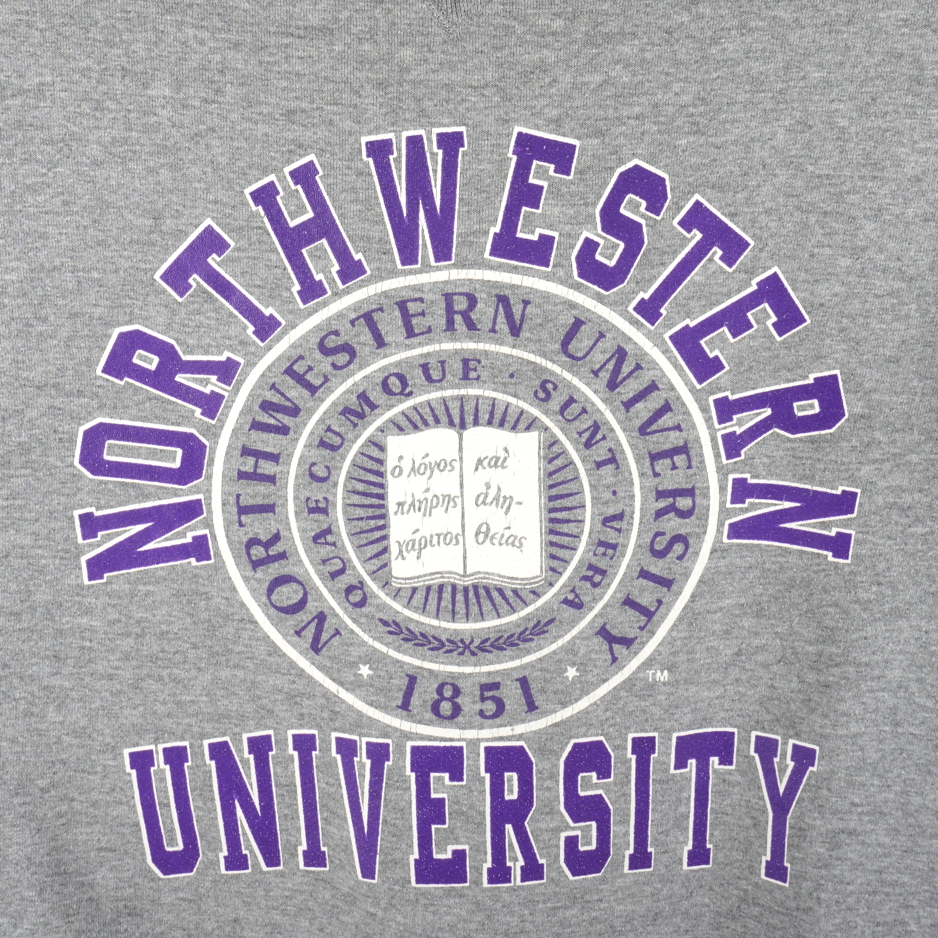NCAA (Russell) - Northwestern University Sweatshirt 1990s XX-Large Vintage Retro