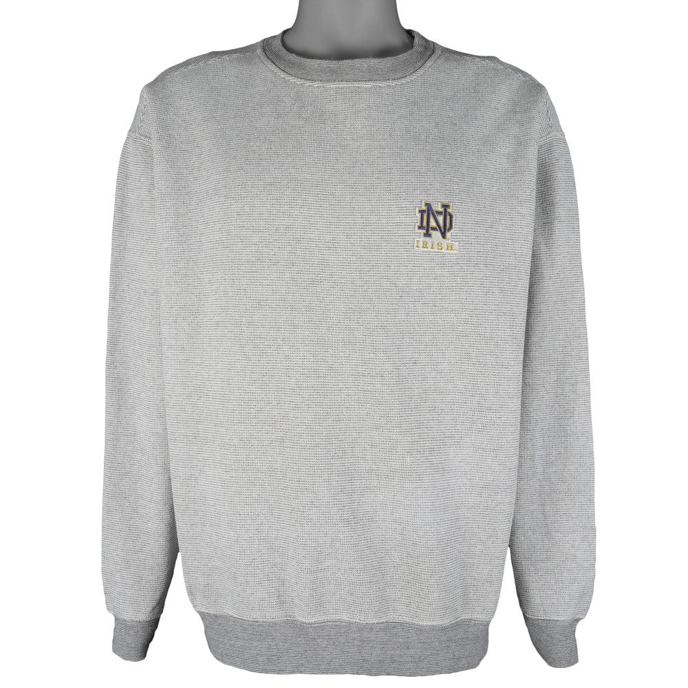 Starter - Notre Dame Fighting Irish Crew Neck Sweatshirt 1990s Large Vintage Retro College