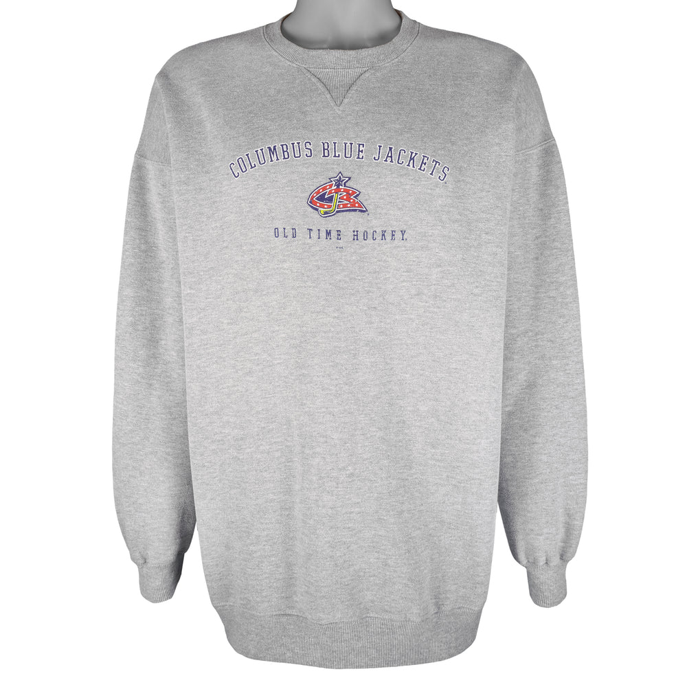 NHL (Old Time Hockey) - Columbus Blue Jackets Crew Neck Sweatshirt 1990s X-Large Vintage Retro Hockey