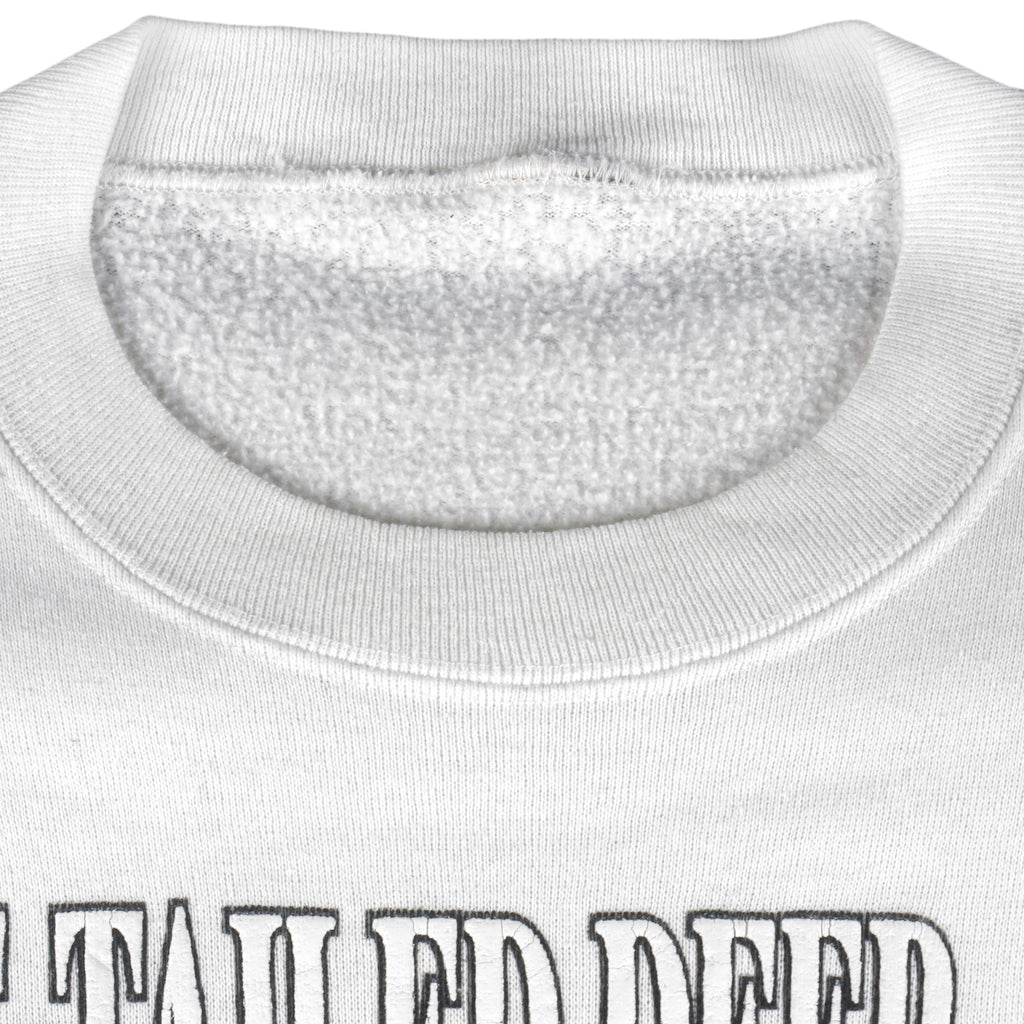 Vintage - White Tailed Deer Animal Print Sweatshirt 1990s Large Vintage Retro