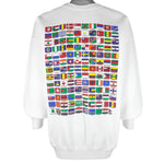 Vintage (Hanes) - Citizen Of The World Countries Flags Sweatshirt 1990s X-Large