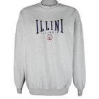 NCAA (AS Sport) - Illini Illinois Embroidered Crew Neck Sweatshirt 1990s X-Large Vintage Retro College