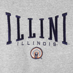 NCAA (AS Sport) - Illini Illinois Embroidered Crew Neck Sweatshirt 1990s X-Large Vintage Retro College
