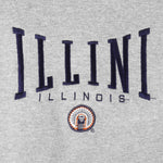 NCAA (AS Sport) - Illini Illinois Embroidered Crew Neck Sweatshirt 1990s X-Large Vintage Retro College