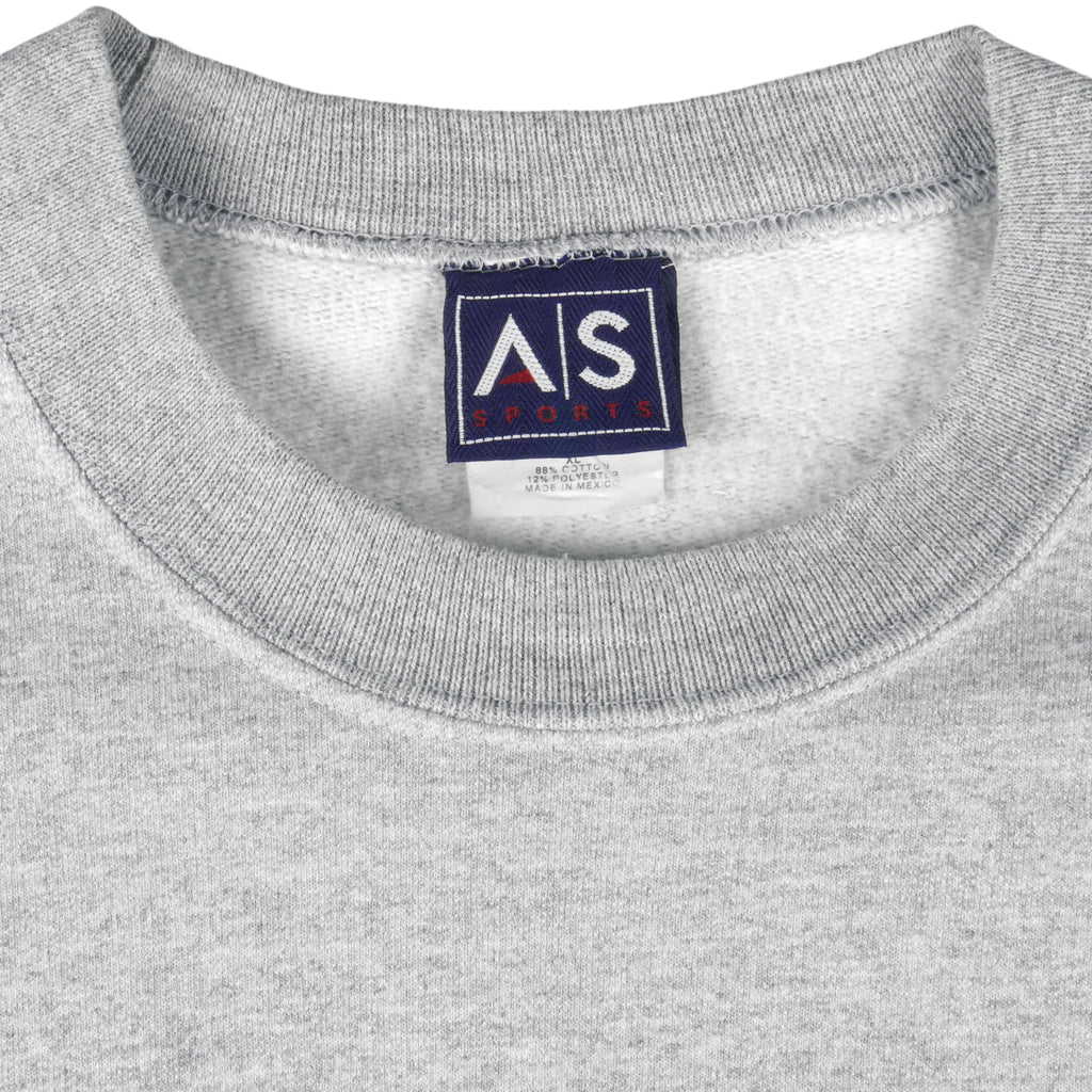 NCAA (AS Sport) - Illini Illinois Embroidered Crew Neck Sweatshirt 1990s X-Large Vintage Retro College