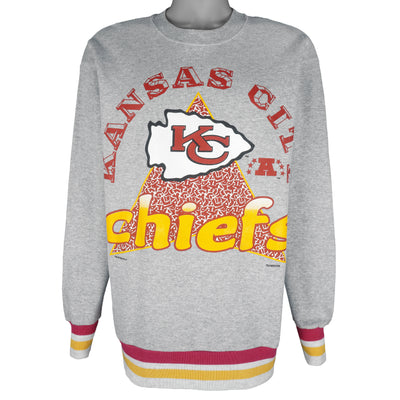 NFL (Team Work) - Kansas City Chiefs Crew Neck Sweatshirt 1995 Large