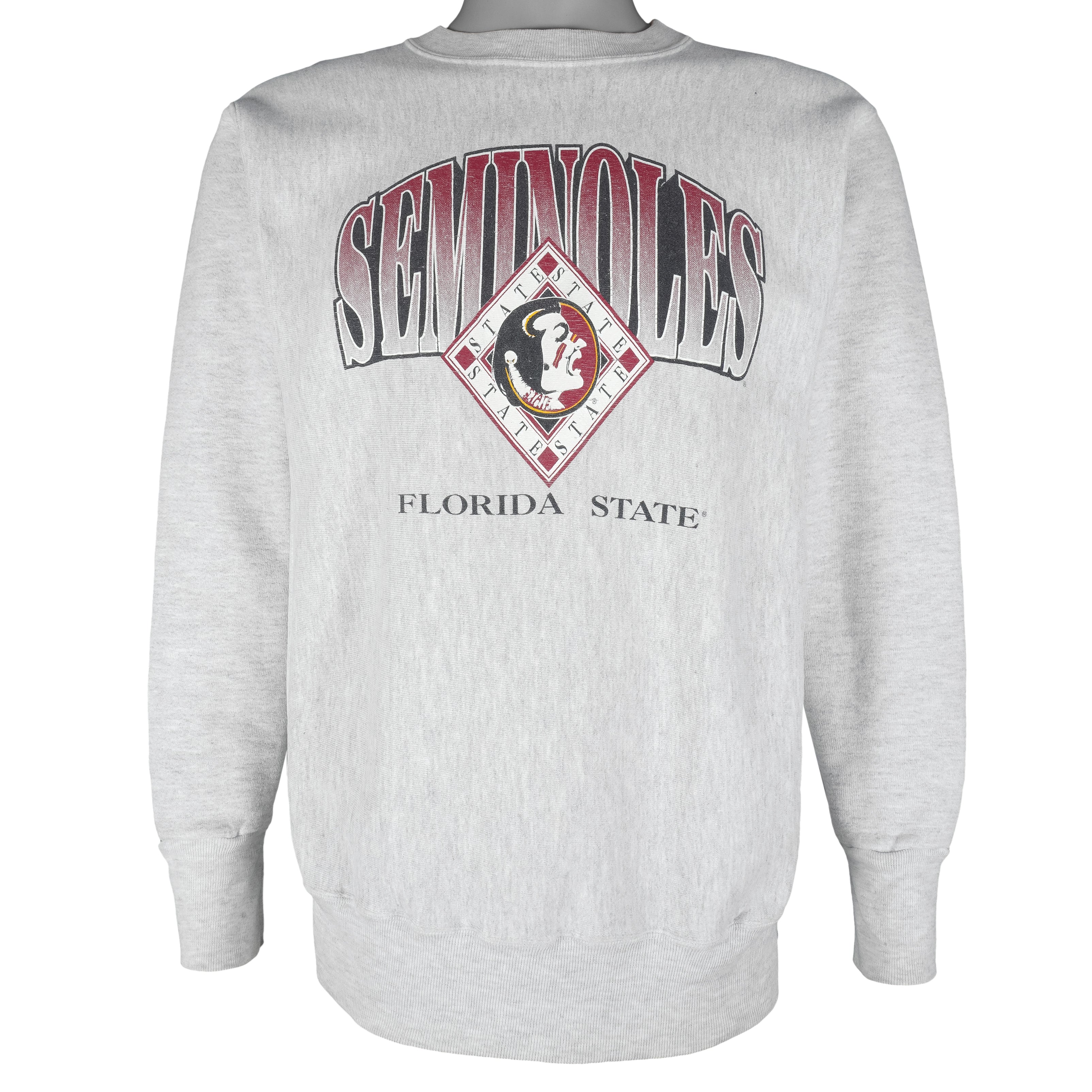 NCAA (Trench) - Florida State Seminoles Crew Neck Sweatshirt 1990s Medium Vintage Retro College