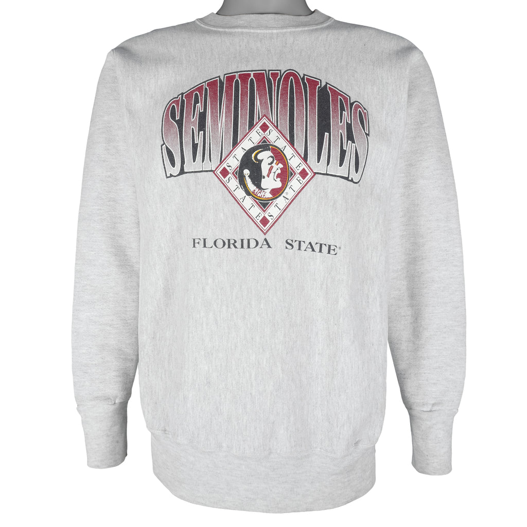 NCAA (Trench) - Florida State Seminoles Crew Neck Sweatshirt 1990s Medium Vintage Retro College