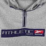 Reebok - Athletic Dept 1/4 Zip Fleece Sweatshirt 1990s X-Large Vintage Retro