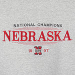 NCAA (The Cotton Exchange) - Nebraska Huskers Embroidered Sweatshirt 1997 Large Vintage Retro College