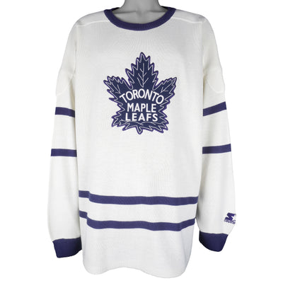 Starter - Toronto Maple Leafs Crew Neck Sweater 1990s XX-Large