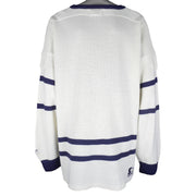 Starter - Toronto Maple Leafs Crew Neck Sweater 1990s XX-Large Vintage Retro Hockey