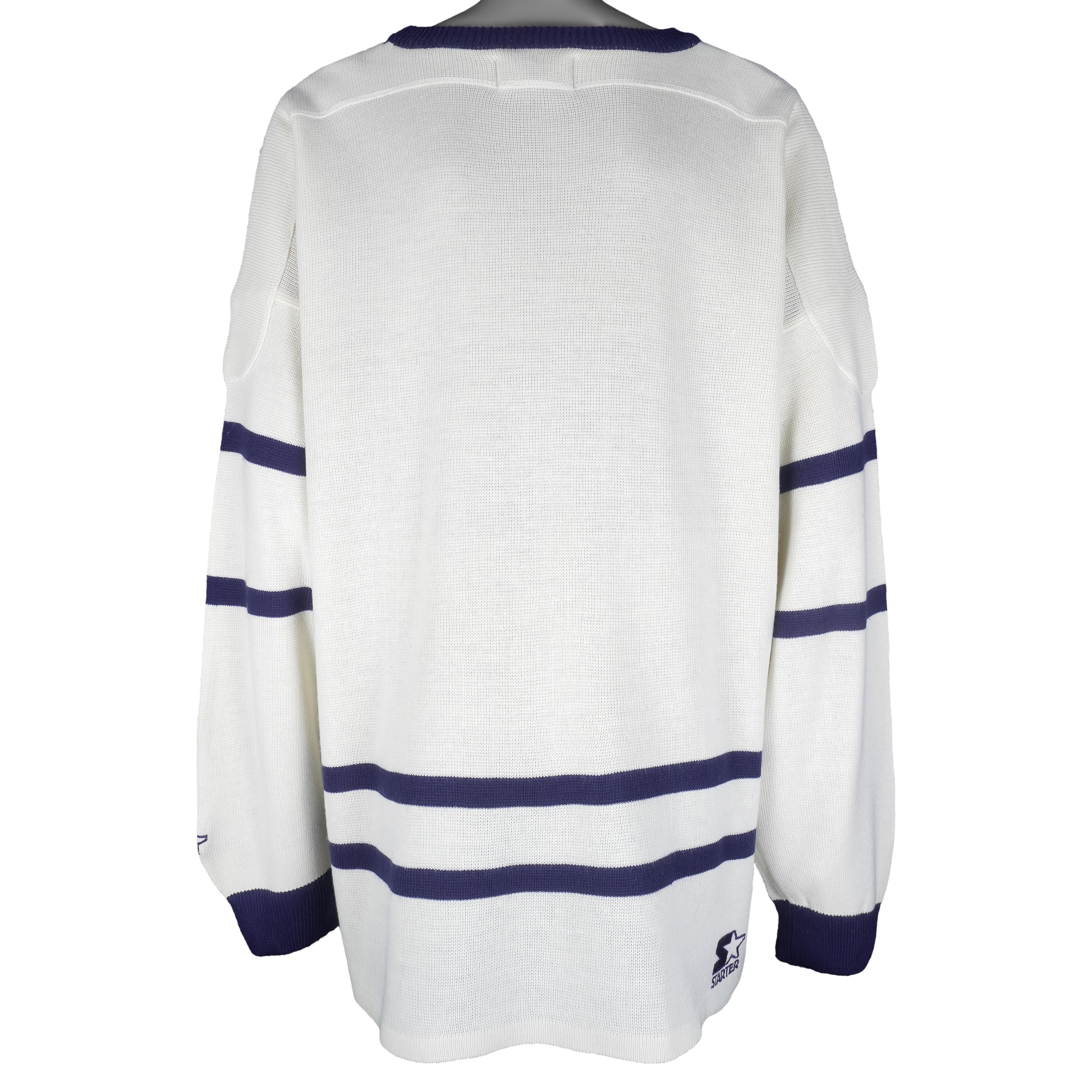 Starter - Toronto Maple Leafs Crew Neck Sweater 1990s XX-Large Vintage Retro Hockey