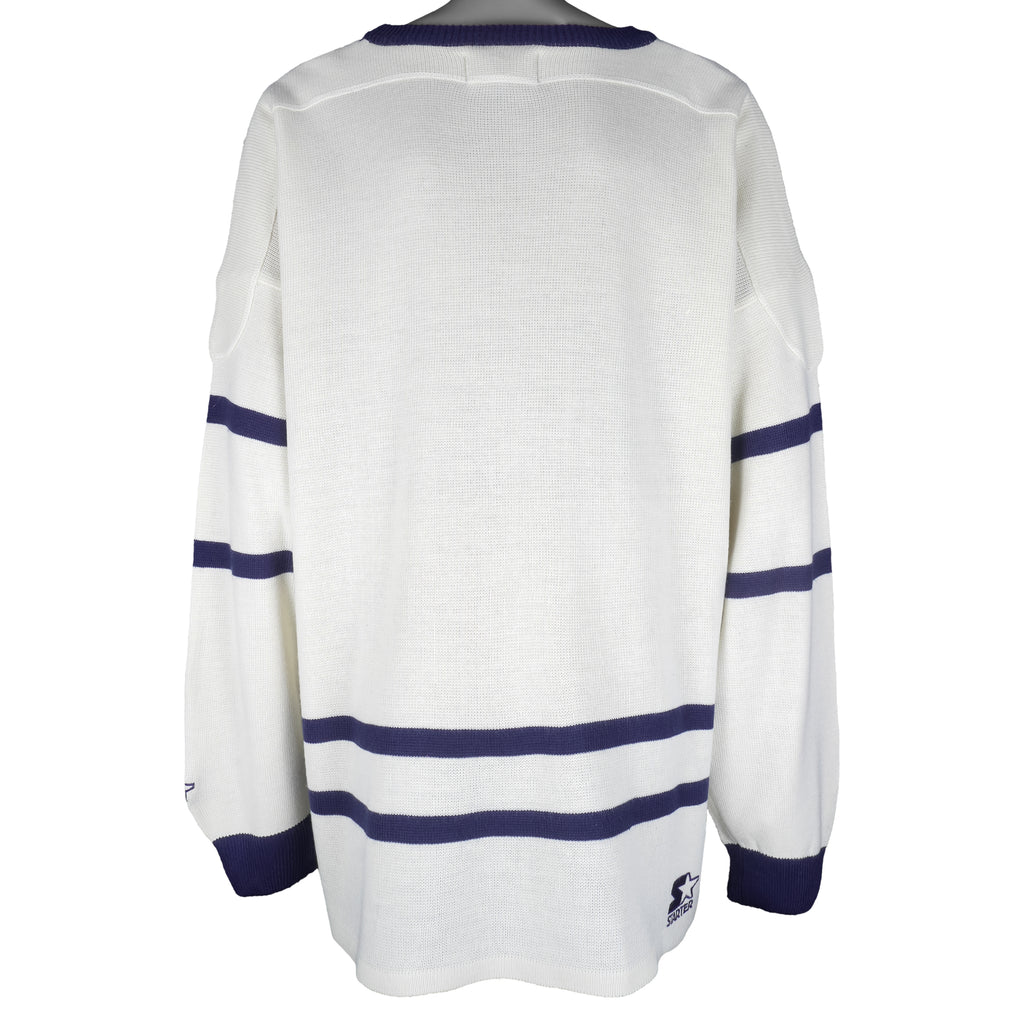 Starter - Toronto Maple Leafs Crew Neck Sweater 1990s XX-Large Vintage Retro Hockey