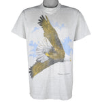 Vintage - Banff, Canada Bald Eagle Animal Print T-Shirt 1990s Large Vintage Retro