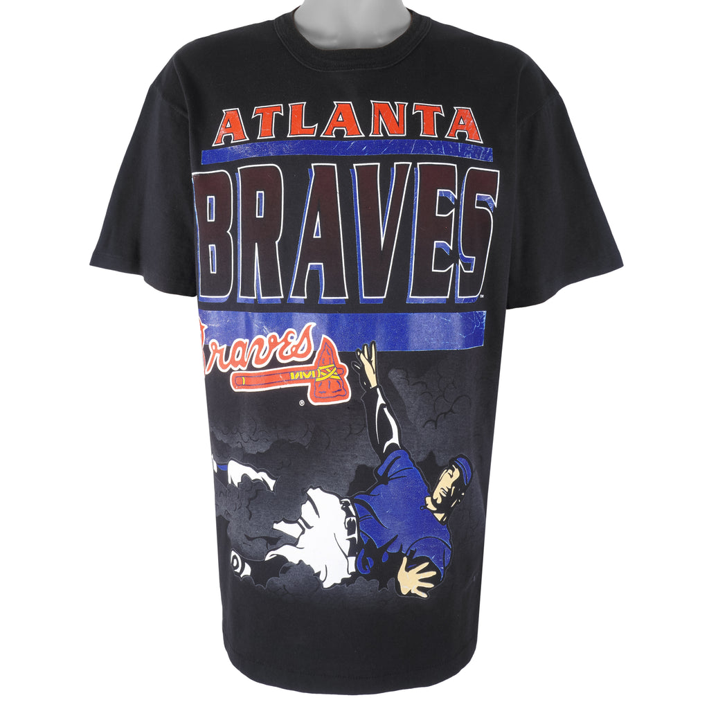 MLB (Team Work) - Atlanta Braves T-Shirt 1993 Large Vintage Retro Baseball