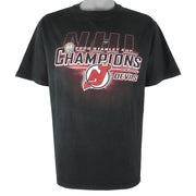 NHL (CSA) - New Jersey Devils Stanley Cup Champions T-Shirt 2000 Large Vintage Retro Hockey