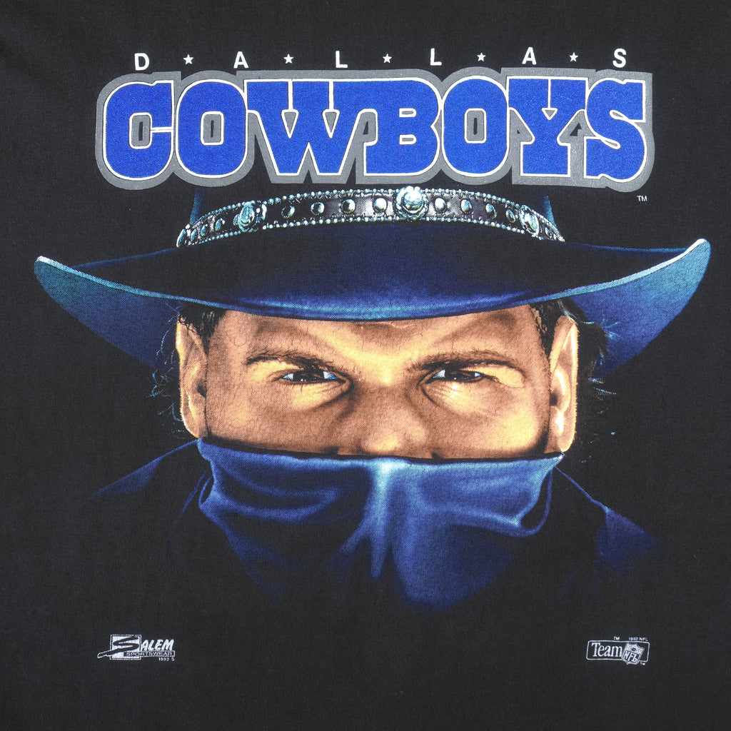 NFL (Salem) - Dallas Cowboys Single Stitch T-Shirt 1992 X-Large Vintage Retro Football