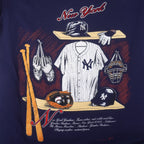 MLB (Nutmeg) - New York Yankees Locker Room Single Stitch T-Shirt 1991 Large Vintage Retro Baseball