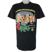NCAA (Fruit Of The Loom) - Iowa Hawkeyes Rose Bowl T-Shirt 1991 Large Vintage Retro College