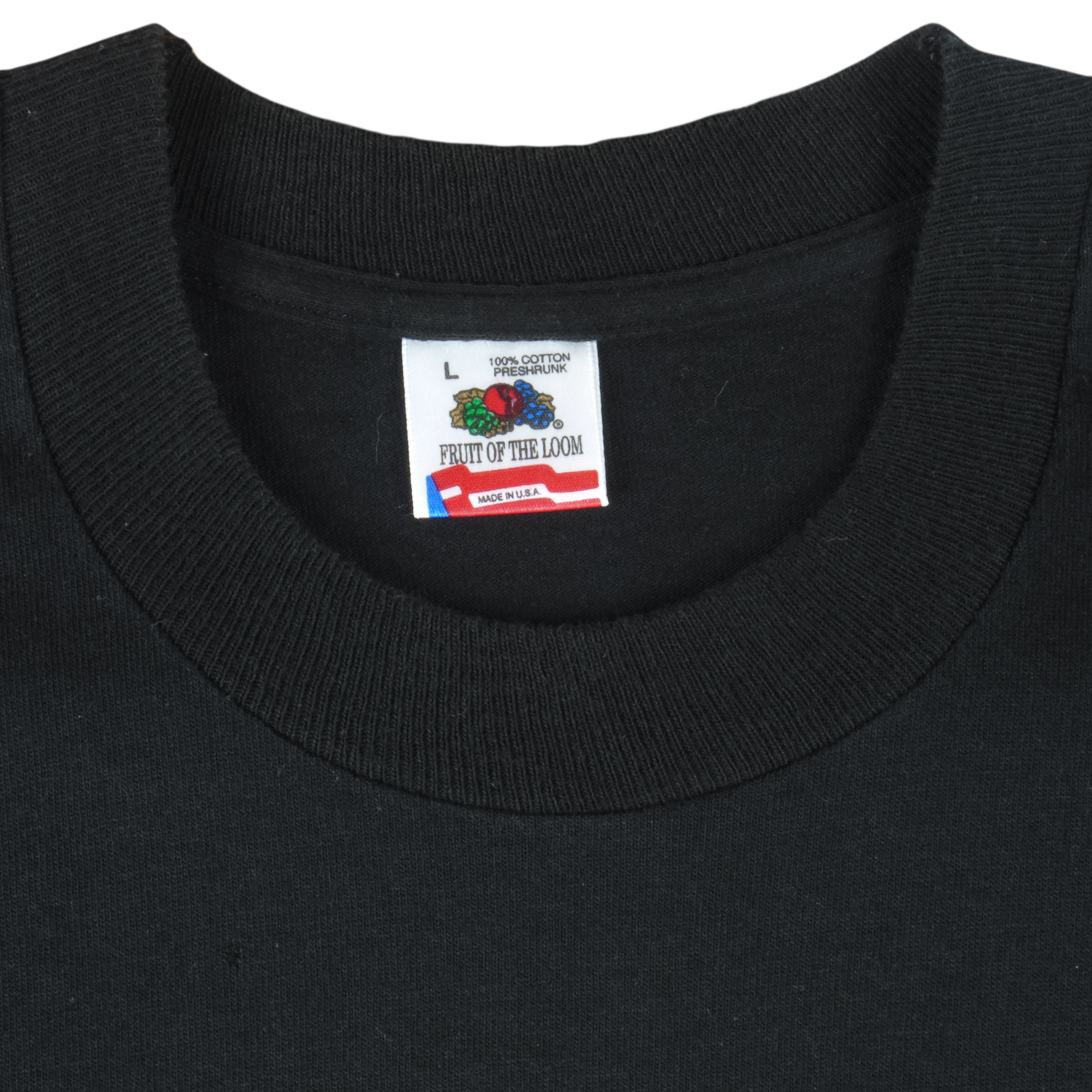 NCAA (Fruit Of The Loom) - Iowa Hawkeyes Rose Bowl T-Shirt 1991 Large Vintage Retro College