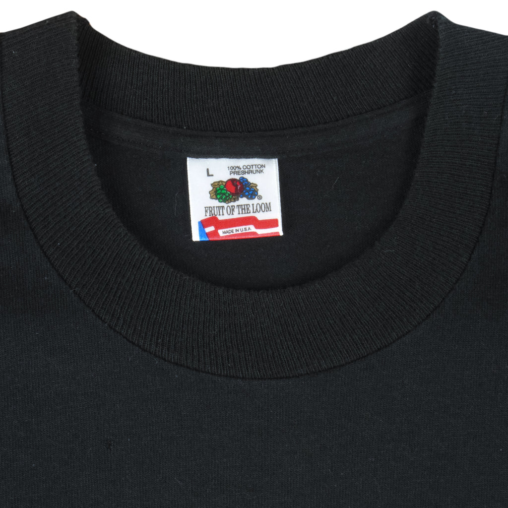 NCAA (Fruit Of The Loom) - Iowa Hawkeyes Rose Bowl T-Shirt 1991 Large Vintage Retro College
