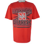 NCAA (Logo 7) - Nebraska Huskers Single Stitch T-Shirt 1990s Large Vintage Retro College