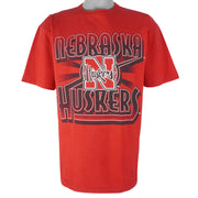NCAA (Logo 7) - Nebraska Huskers Single Stitch T-Shirt 1990s Large Vintage Retro College