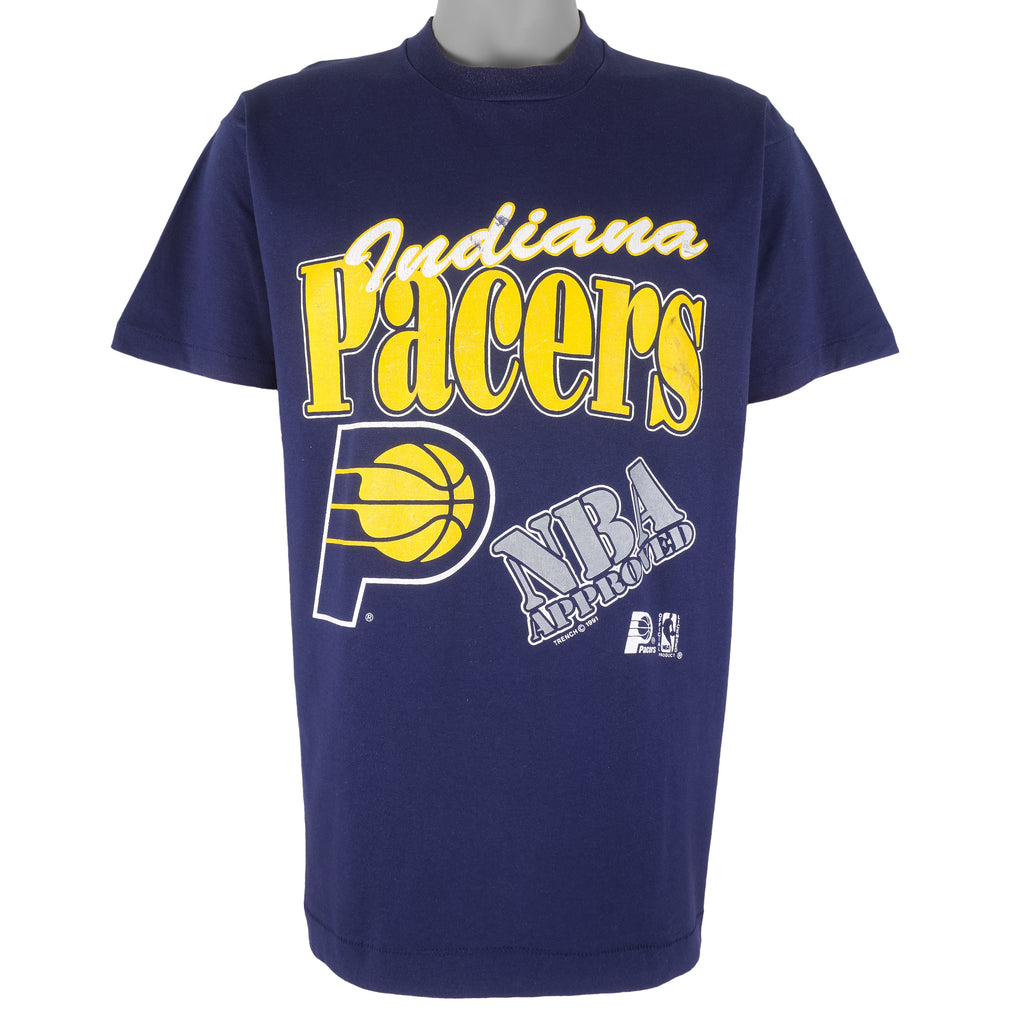 NBA (Trench) - Indiana Pacers Single Stitch T-Shirt 1990s X-Large Vintage Retro Basketball