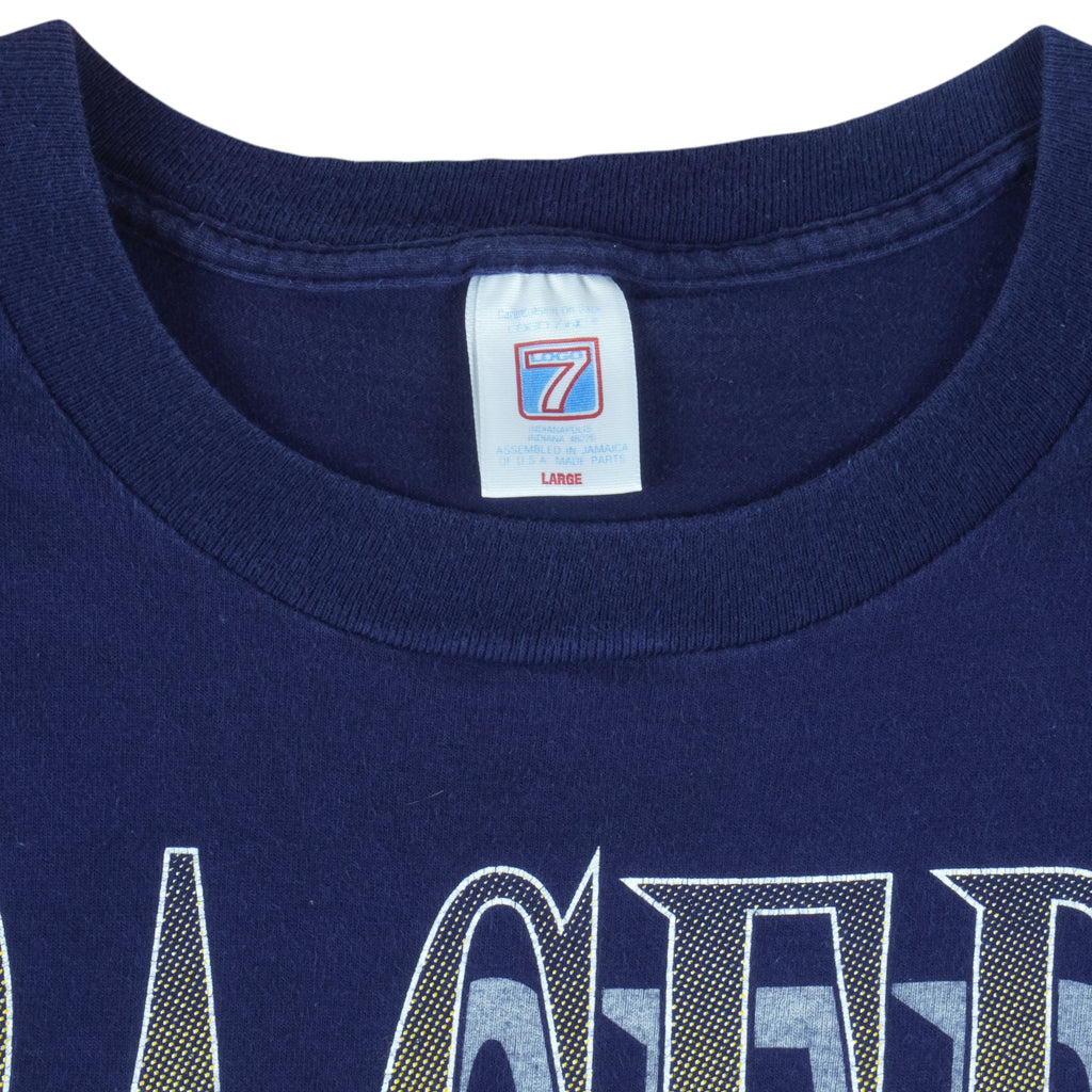 NBA (Logo 7) - Indiana Pacers Single Stitch T-Shirt 1990s Large Vintage Retro Basketball