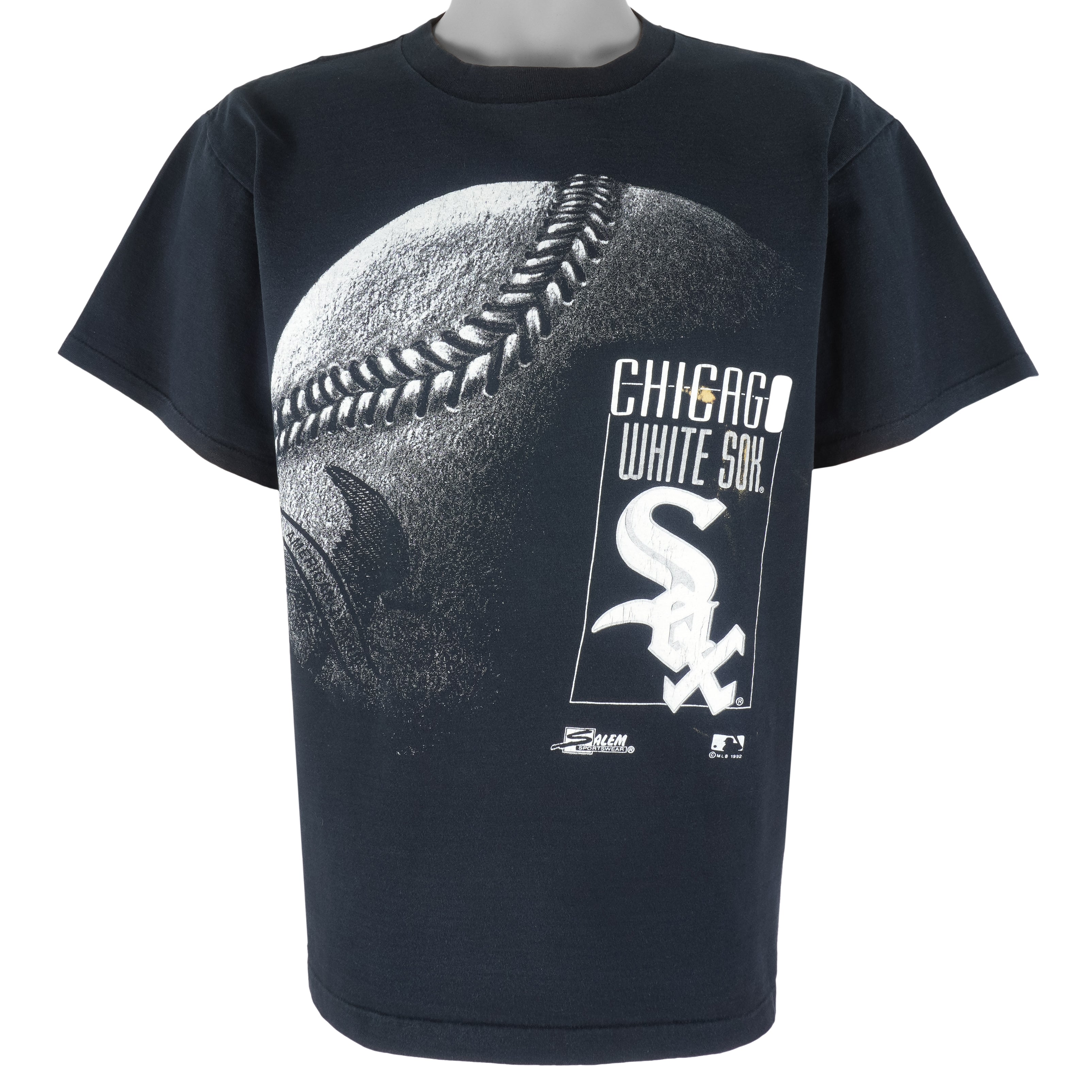MLB (Salem) - Chicago White Sox Single Stitch T-Shirt 1992 Large Vintage Retro Baseball