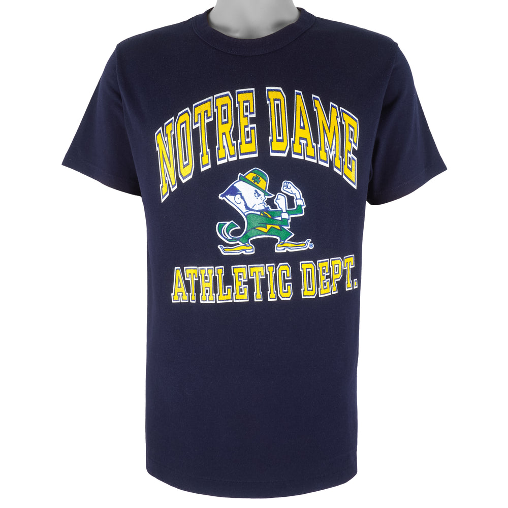 Champion -  Notre Dame Fighting Irish Single Stitch T-Shirt 1981 X-Large Vintage Retro