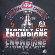 Starter - Montreal Canadiens Champs Single Stitch T-Shirt 1993 Large Vintage Retro Hockey