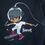 Vintage - Black TRUKFIT Crew Neck Sweatshirt 2000s Medium