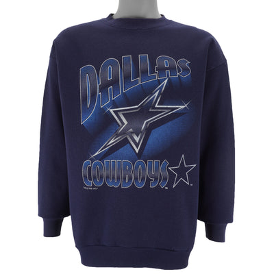 NFL (Logo 7) - Dallas Cowboys Spell-Out Sweatshirt 1995 Large
