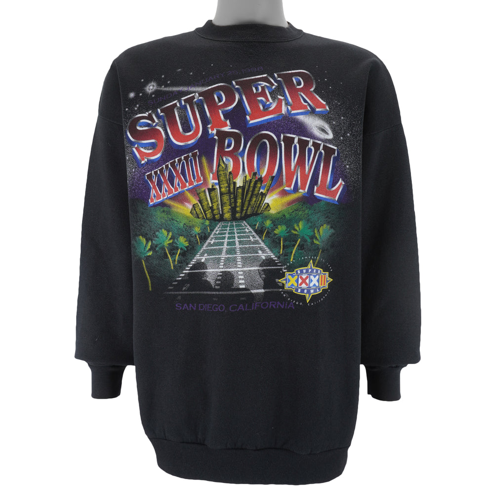 NFL (Dynasty) - Super Bowl XXXII San Diego Crew Neck Sweatshirt 1998 Large