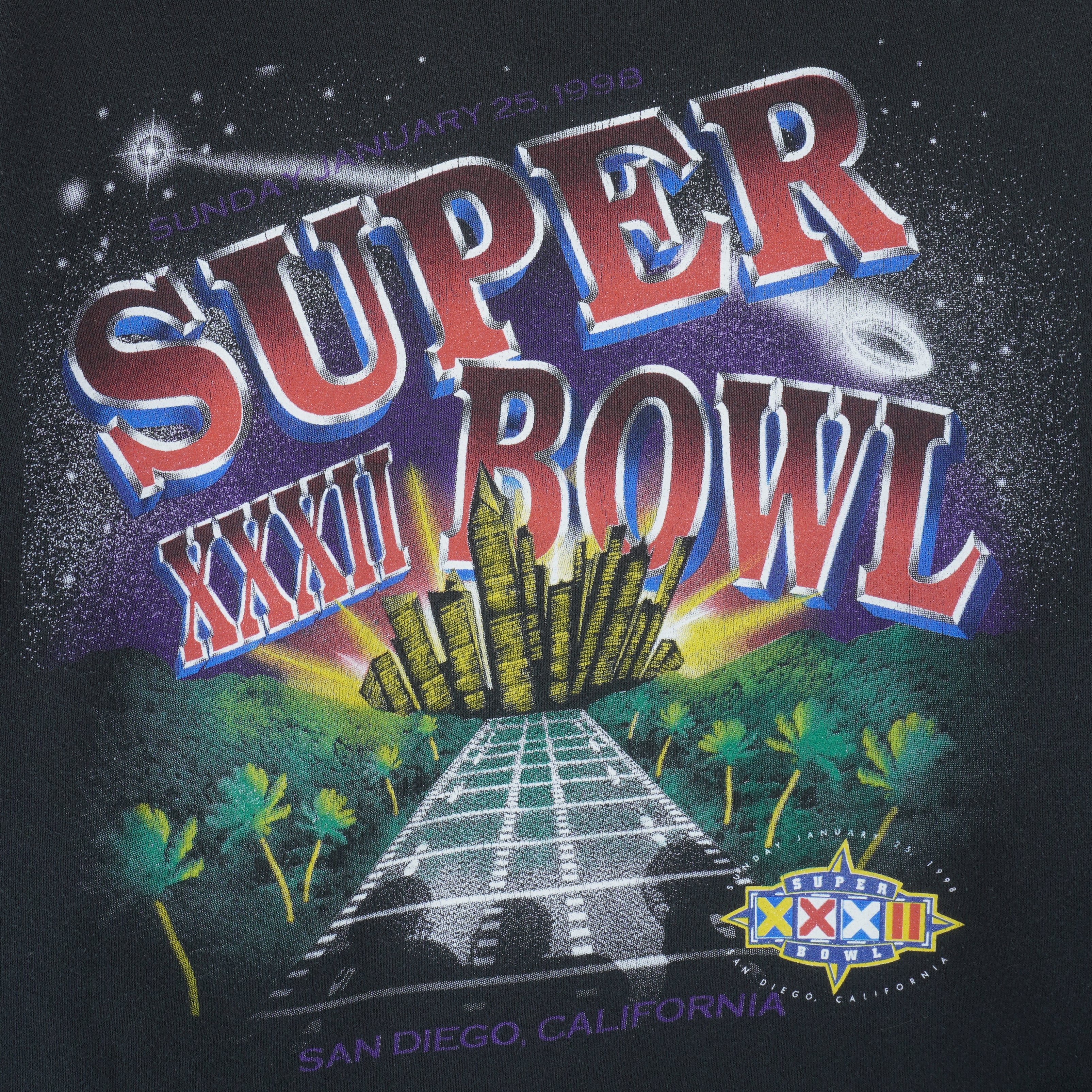 NFL (Dynasty) - Super Bowl XXXII San Diego Crew Neck Sweatshirt 1998 Large