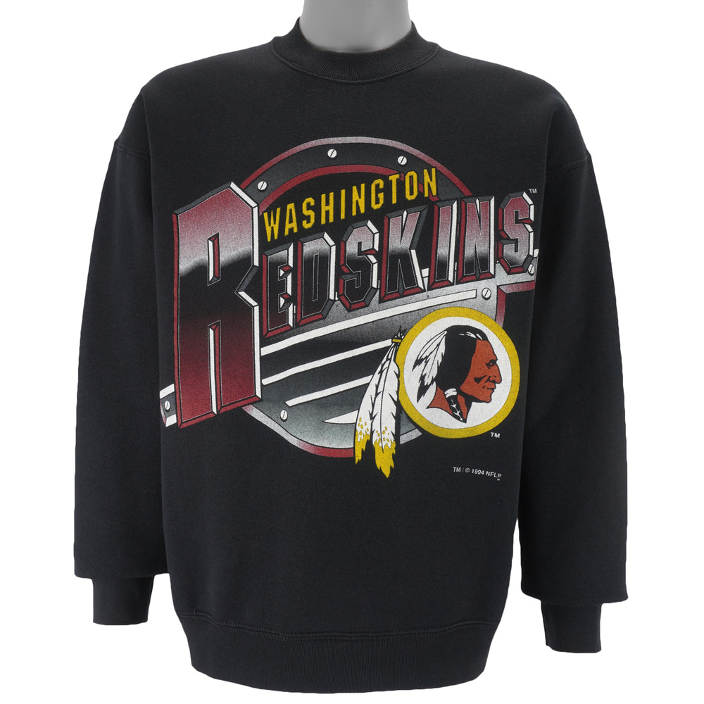 Vintage NFL (Official Fan) - Washington Redskins Crew Neck Sweatshirt 1994 Large in black