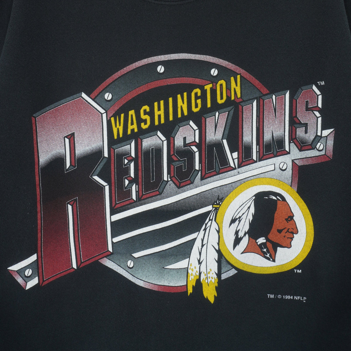 Vintage NFL (Official Fan) - Washington Redskins Crew Neck Sweatshirt 1994 Large in black