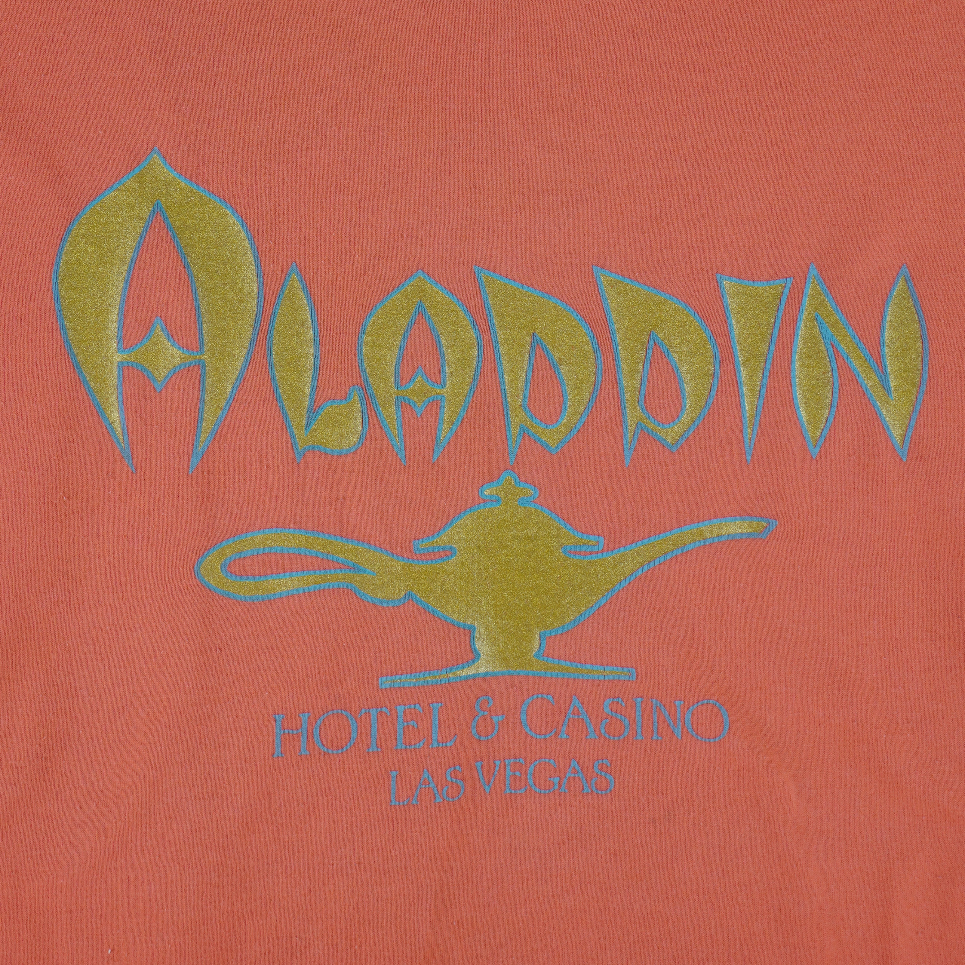 Vintage (Oneita) - Aladdin Hotel & Casino Las Vegas T-Shirt 1990s X-Large