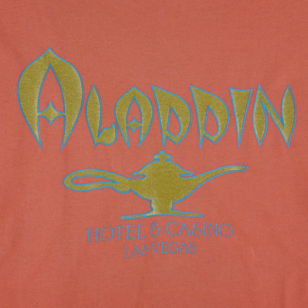 Vintage (Oneita) - Aladdin Hotel & Casino Las Vegas T-Shirt 1990s X-Large