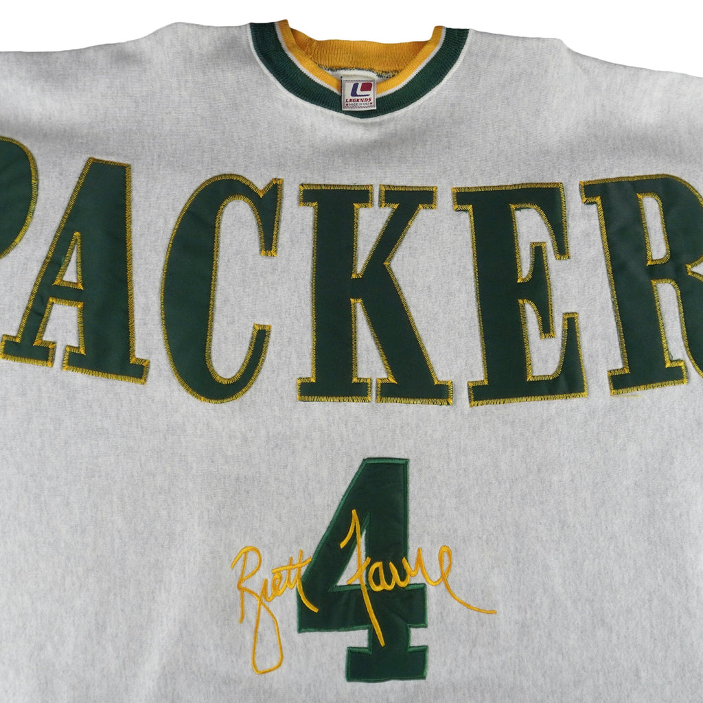 NFL (Legends) - Green Bay Packers Brett Favre No. 4 Sweatshirt 1990s XX-Large vintage retro football