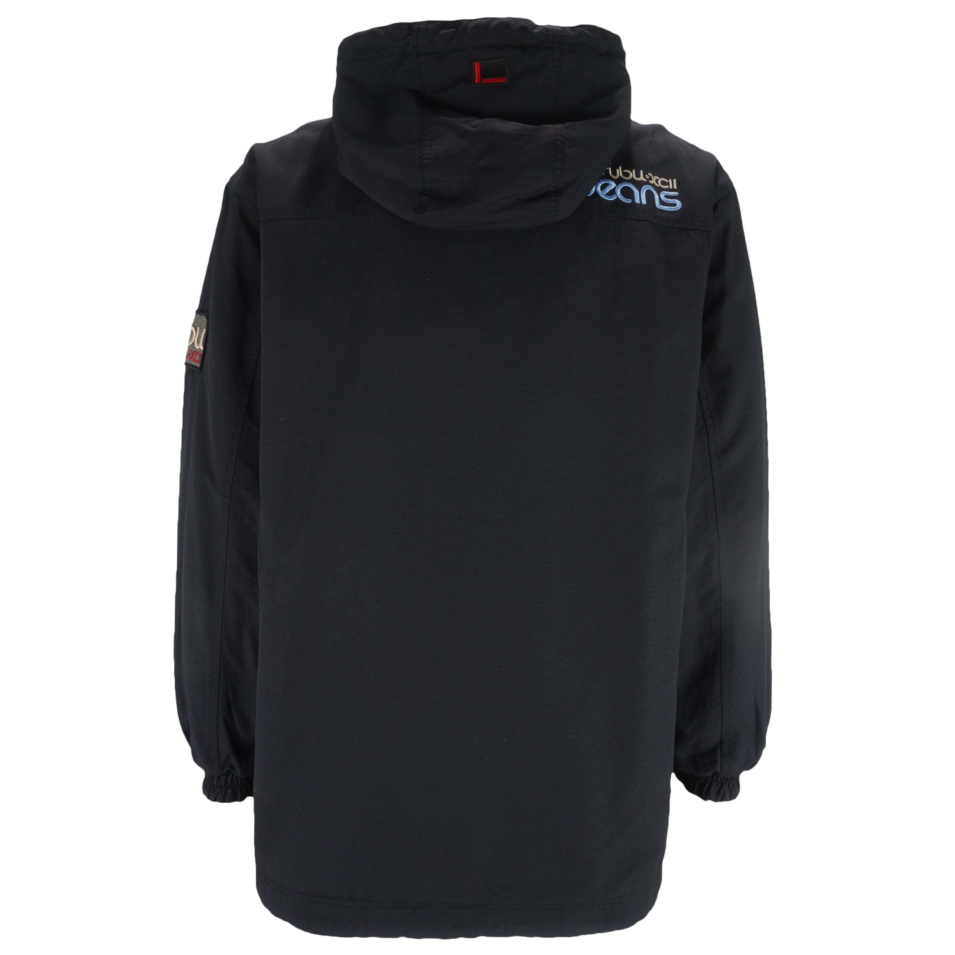 FUBU - Black XCII Reversible Hooded Jacket 1990s Large